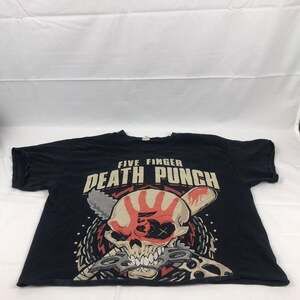 Five Finger‎ Death Punch crop top distres